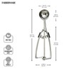 Farberware Professional Stainless Steel Cookie Dough Scoop, 8.27 Inch, Black