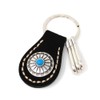 H.N.Z Key Chain nskh-001 Suede Concho Turquoise Native American Keychain,