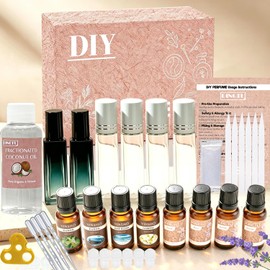 Perfume Making Kit- DIY Roller Perfume Making Kits for Women, Make Your Own Scent with Essential Oil, Roll-On Bottle, Roller Fragrance Set, Fragrance Gifts for Women Girls