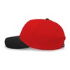 Pacific Headwear Standard Coolport Mesh Hook-and-Loop Adjustable Cap, Red/Black