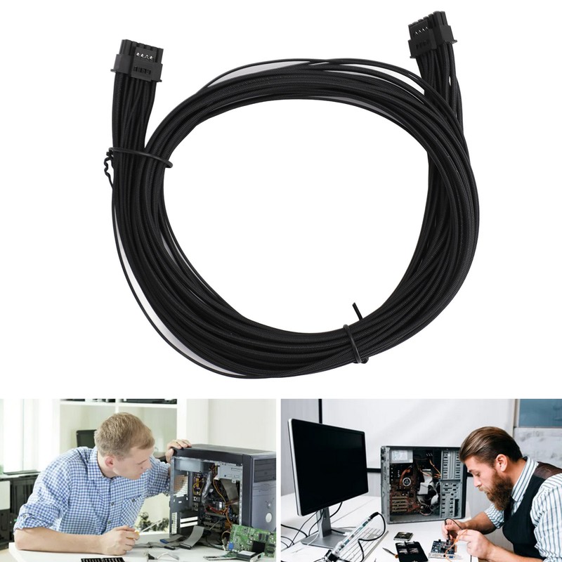 PCIE 5.0 GPU Power Supply Cable Fire Resistant 12+4Pin to