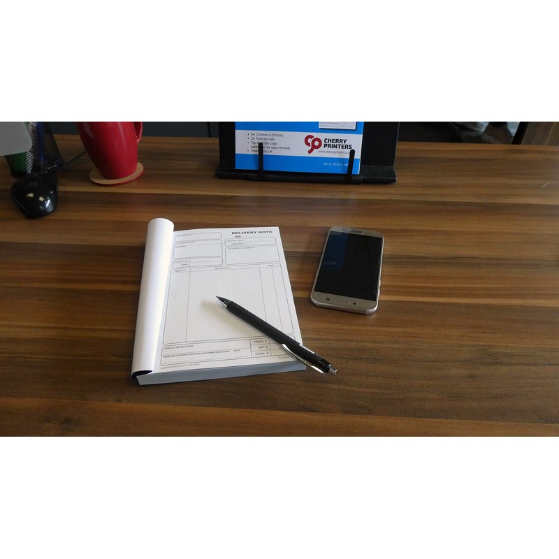 Cherry Carbonless Delivery Note Triplicate Book A5 | 50 Sets
