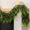 2 Pack 6ft Real Touch Christmas Cedar Garland – Faux