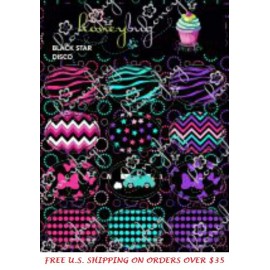 Honeybug MAGNETIC reborn doll PACIFIER Black Star DISCO SPRINKLES sheet 12 decal