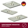 HOOZ GN 1/4 Lid without Spoon Cut-Out, Stainless Steel, Temperature