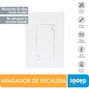 iGOTO PB512 Placa con 1 apagador de escalera, Color blanco