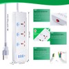 FANLIDE Universal Power Strip with USB C, 3 Outlets 3
