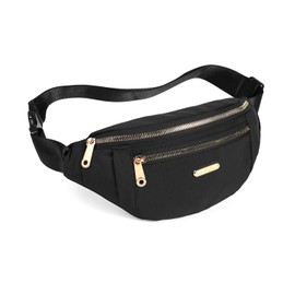 Fanny Pack Waist Pack for Women, Fashion Waist Bag with Adjustable Strap for Travel Sports Running black
