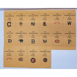 Strat-O-Matic 1920 Strat-O-Matic Baseball Printed Storage Envelopes with Stats and Team Logo.
