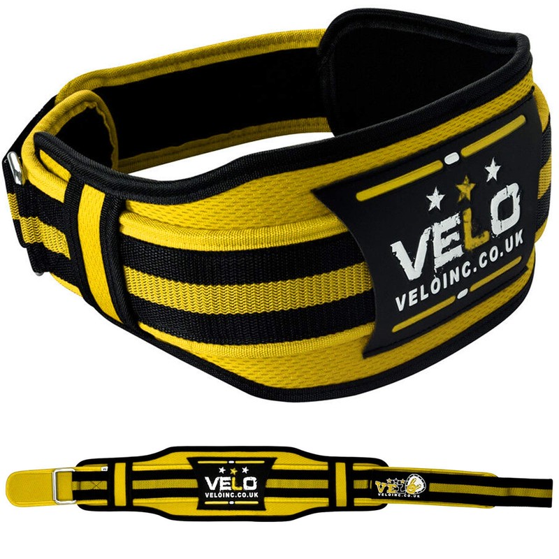 VELO Weight Lifting Belt 4" Inch Neoprene Lower Back Support