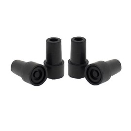 Lifeswonderful - Rubber Trekking Pole Tips for Combi Spike Wooden Hiking Stick Feet Ferrules - 4 Pcs