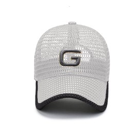 YAMEE Men's Summer Baseball Cap, Mesh Summer Hat, Sun Hat, Sports Cap, Baseball Cap for Outdoors, Sports and Travel, 1/white