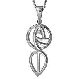 Cairn CHARLES RENNIE MACKINTOSH Silver Pendant - Jewellery gift box included. 762
