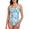 FLYILY Women’s Ruched One Piece Swimsuits Tummy Control Bathing Suit