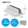 ARCHISS UPRIGHT-STAND BY ME 2 Laptop Stand, Silver AS-URBM2-SS