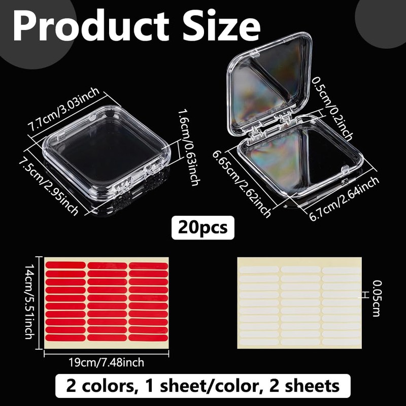 nbeads Press on Nail Boxes, Press on Nails Packaging Box
