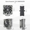 Thermalright Burst Assassin 120 CPU Cooler,154mm High Heatsink Cooler with
