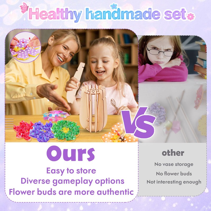 nicknack Poke in Art Kits for Girls with Flower Butterflies