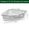 Leeden Lazy Susan Organizer Basket for 24" Diameter Turntable -Metal