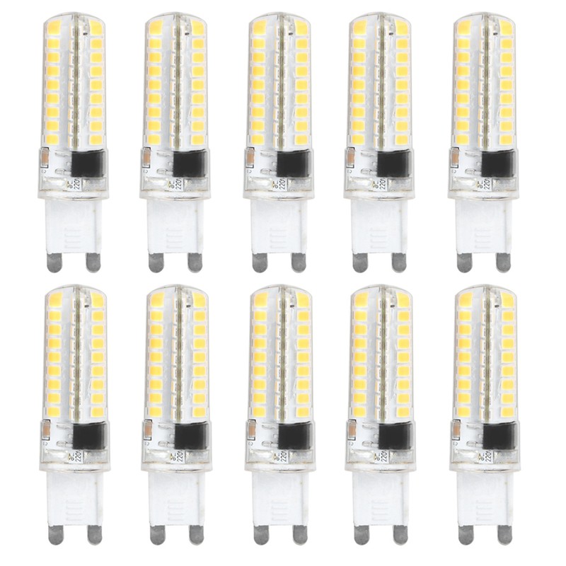 10Pcs G901052 1.5W Mini Silicone Bi‑Pin LED Light Bulb Kit