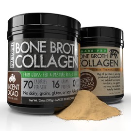 PaleoPro Bone Broth Collagen Protein Powder - Turmeric Root Grass-Fed Collagen Powder for Skin & Bones - Gluten Free, No Sugar, Soy, Grains, Net Carbs - Paleo Keto Friendly 20 Servings Ancient Vanilla