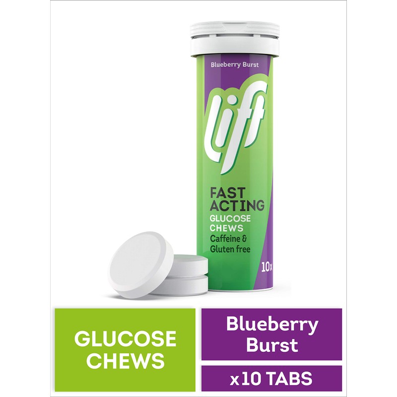 Lift | Fast-Acting Glucose Chewable Energy Tablets | Blueberry |