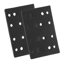 SUMNACON 2 Pack Sponge Sander Backing Pad Foam Sanding Pad, Black Soft Interface Backing Pad Sander Buffer Mat Compatible with RS400 LS130 Sander 13.3 * 8 * 1.2cm