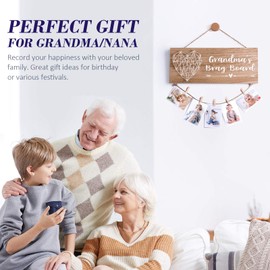 Grandma’s Brag Board Grandma Gifts Birthday Gifts for Grandma from Granddaughter Grandson, Best Thanksgiving Nana Gifts Grandkids Picture Frame Grandma Photo Holder Christmas Gifts for Grandma Nana