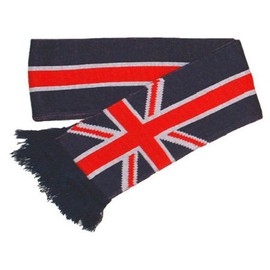 Mrs Barrett Union Jack Scarf 5ft (Made in the U.K 100% Acrylic