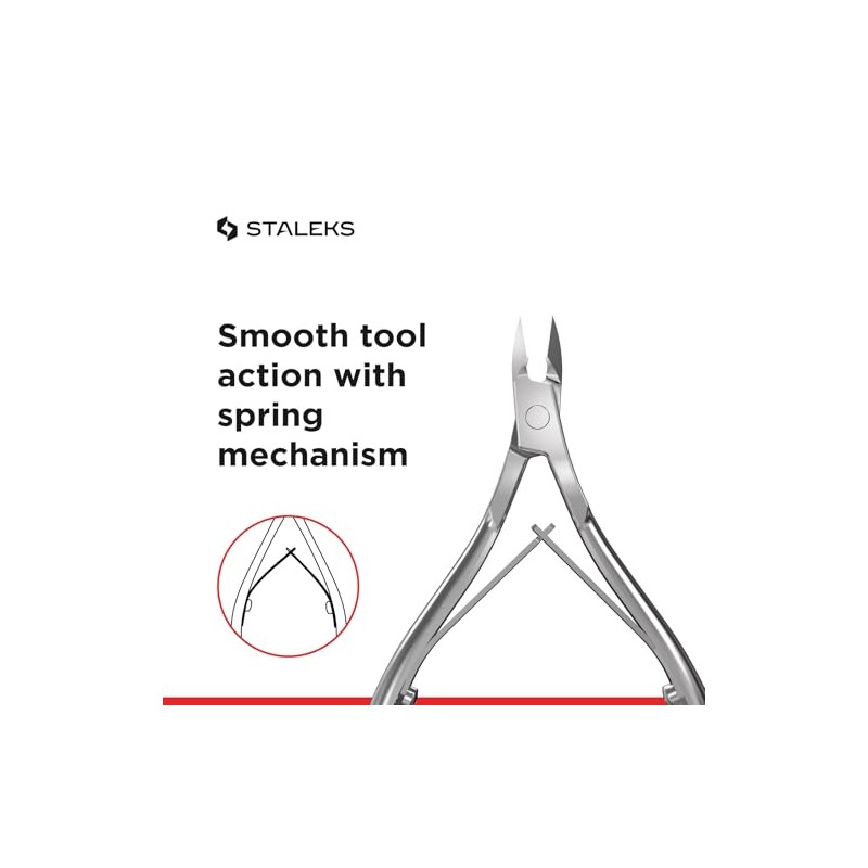 STALEKS Alicates para cutículas Classic 12 8 mm Cuticle nippers