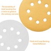 100 Pcs Abrasive 5 in Gold Sanding Disc Hook and