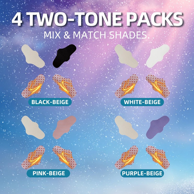 LIEBSTER Winter Nose-Warmer Patches 4-Pack – Thermal Cotton, Wind-Block, Peel-Press