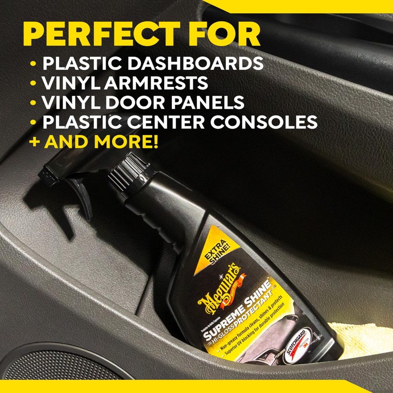 Meguiar's G4016 Supreme Shine Protectant, 16 Oz, Car Interior Cleaner/Protectant