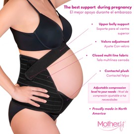 MOTHERFIT Pregnancy Girdle - Belly Bands for Pregnant Women Breathable Pregnancy Belly Support Band Adjustable Maternity Belt