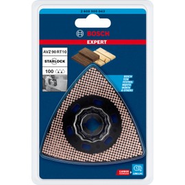 Bosch 1x Expert AVZ 90 RT10 Sanding Plates (for Hardwood, Softwood, Ø 90 mm, Grit 100, Professional Accessory Multitool)