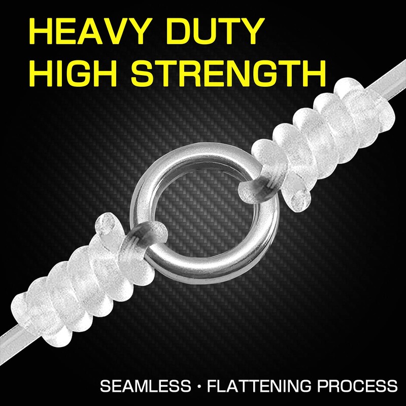 AMYSPORTS High Strength Solid Ring Fishing Lure Connector Fishing Rings