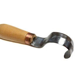 Wood Carving Hook Knife - Extra Long Handle 12". Spoon Carving Tool for Spoons, Bowls, kuksa and Cups carvings - Basic Crooked Knife for Professional Spoon Carvers and Beginners by STAMESKY.