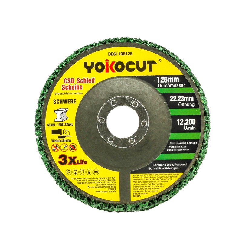 YOKOCUT 125 mm CSD Disc, Sanding Disc, Cleaning Disc Set,