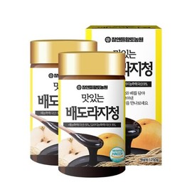 Chamandeul Hwangto Nongwon 참앤들황토농원 맛있는 배도라지청 250g 2병 Cham & Deul Hwangto Farm Delicious Pear and Bellflower Extract 250g 2 Bottles