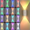 Huelife 4 Pack Rechargeable Color-Changing LED Wall Lamp, Motion Sensor