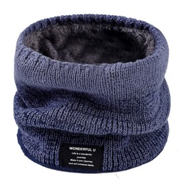PAZOFA Neck Warmer, Men's, Women's, Neck Guard, Neck Wrap, Fleece Lined, Fluffy, For Winter, Skiing, Camping, Fashionable, Gradient Colors, Unisex, 24 Colors, Free size