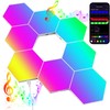 JIMIMORO Big Hexagon LED Light - 8 Pack Smart RGB
