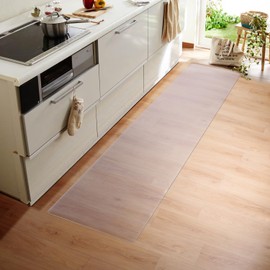 SALLOUS Hallway Runner Rug, 2x6ft Kitchen Mat, Runner Rug for Entryway Bedroom Living Room, Non-Slip Waterproof Pet Mat, Indoor Outdoor Floor Mat for Home Laundry (Clear-Striped)