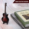 5.5in Classic Miniature Guitar Replica with Stand and Case Instrument