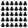 Caishun 30PCS Black Rubber Grip Cabinet Bumper Glass Table Buffer