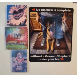 Large German Shepherd Refrigerator Magnet - No Kitchen is Complete . . .