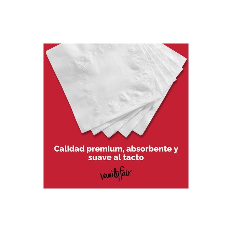 Vanity Fair Servilletas de papel para uso diario, 200 servilletas