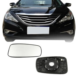 Passenger Side Mirror Replacement Glass for Hyundai Sonata 2011-2014,Automotive Exterior Heated Right Side View Mirror Glass for 2011 2012 2013 2014 Hyundai Sonata(SKOUIO 01-S)