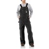 Carhartt Men's Loose Fit Firm Duck Bib Overall, Black, 34
