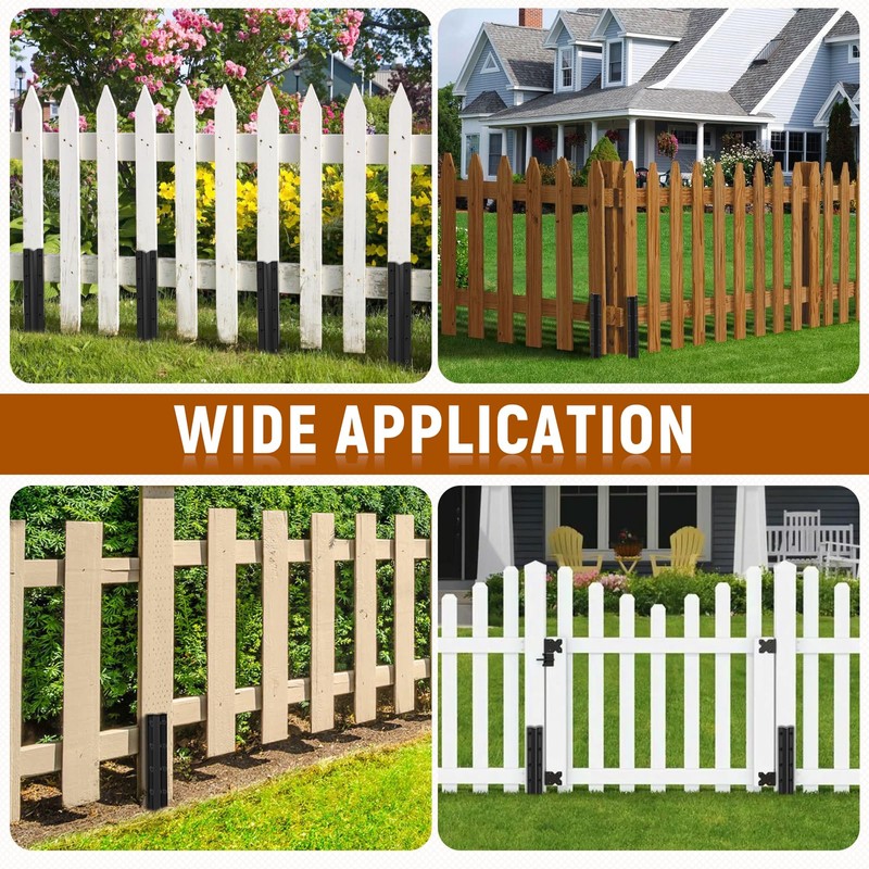 SDSNTE 10 Pack Fence Post Repair Stakes –14 Ga Heavy-Duty
